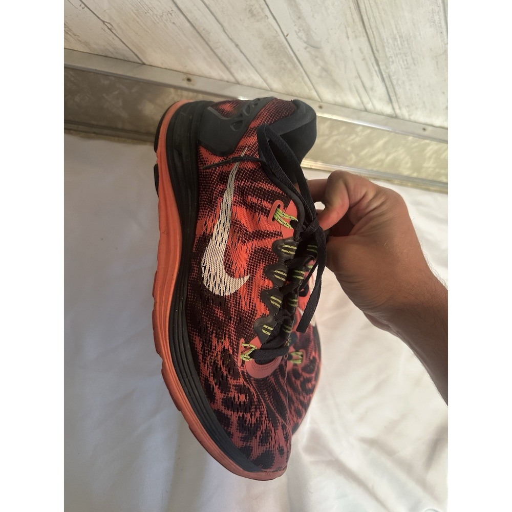 Nike Lunarglide 5 Mens Size 8.5 Shoes Sneakers Atomic Red - Picture 6 of 10